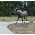 Westmetall Gartendekoration Wildlife Bronze im Freien Hirsch große Tierstatuen